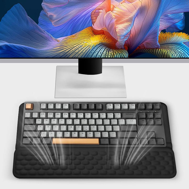 Handballenauflage mit Tastaturständer Ergonomische Tastaturablage mit Weichem Memory Schaum Rutschsc