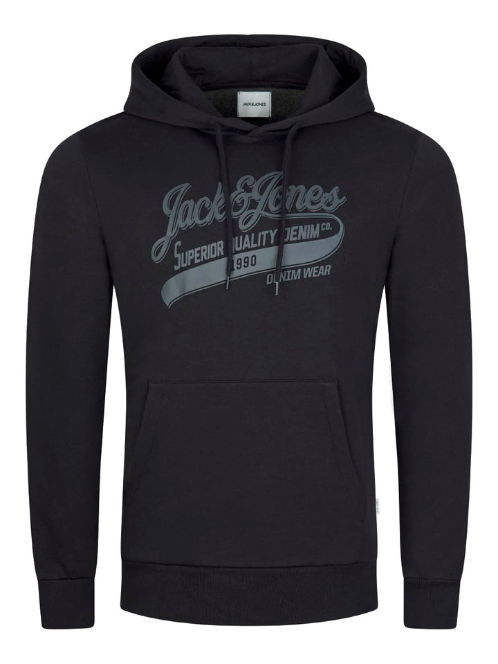 JACK & JONES Herren Kapuzenpullover JJEADRIAN Hoodie Sweatshirt Pullover Kapuze Kängurutaschen Regul