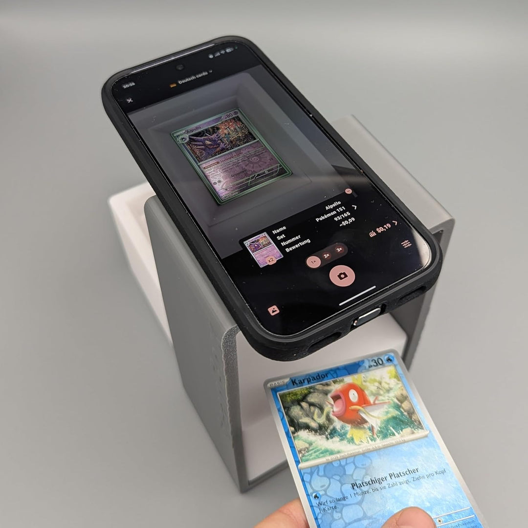 ScanBox kompatibel mit Pokémon und weiteren TCG Karten - Schnelles Scannen und Preisauskunft (Mit un