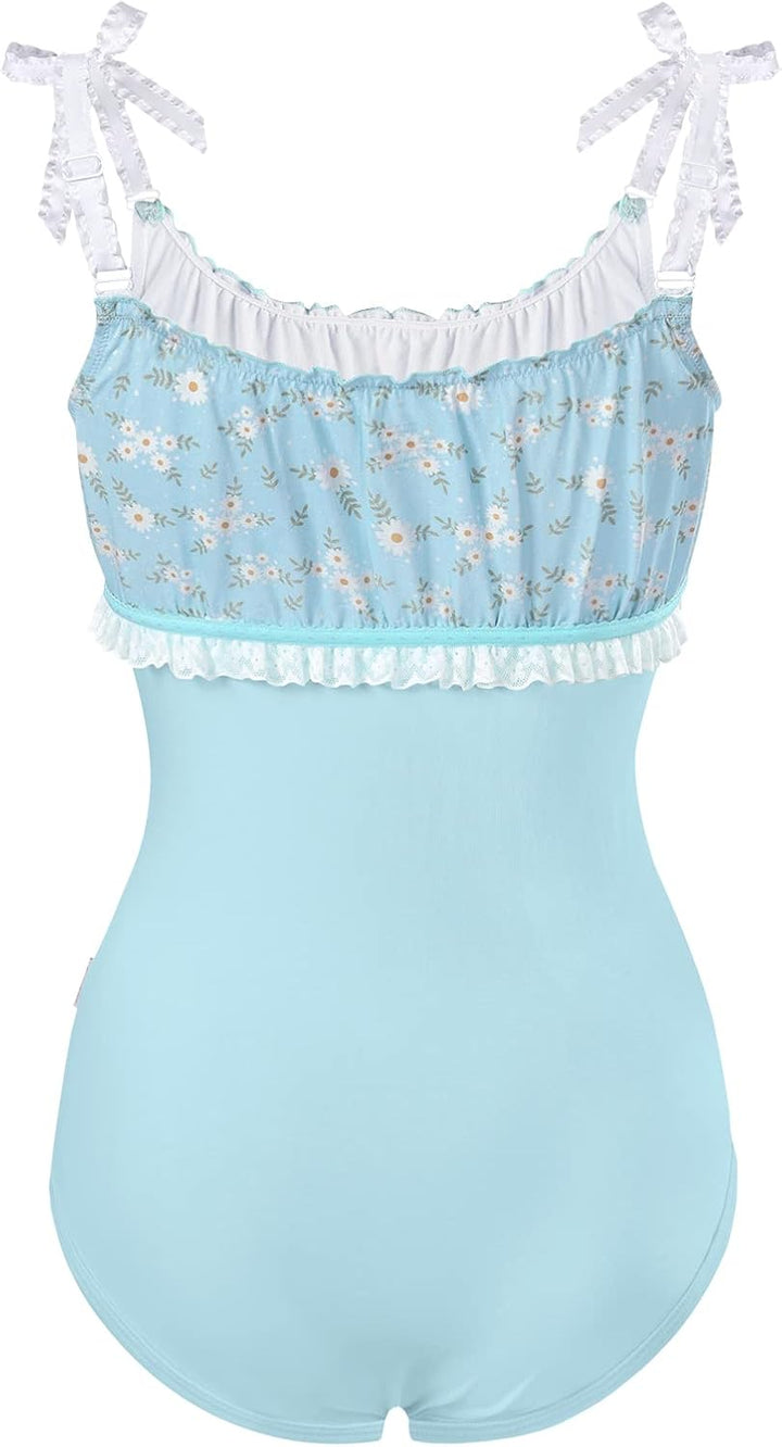 LittleForBig Baumwolle Strampler Onesie Pyjamas Bodysuit – Gänseblümchen Fresh Schleife Träger Camis