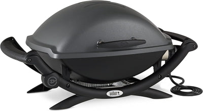 Weber Q2400 Elektrogrill, 55 x 39 cm, Dunkelgrau, Single