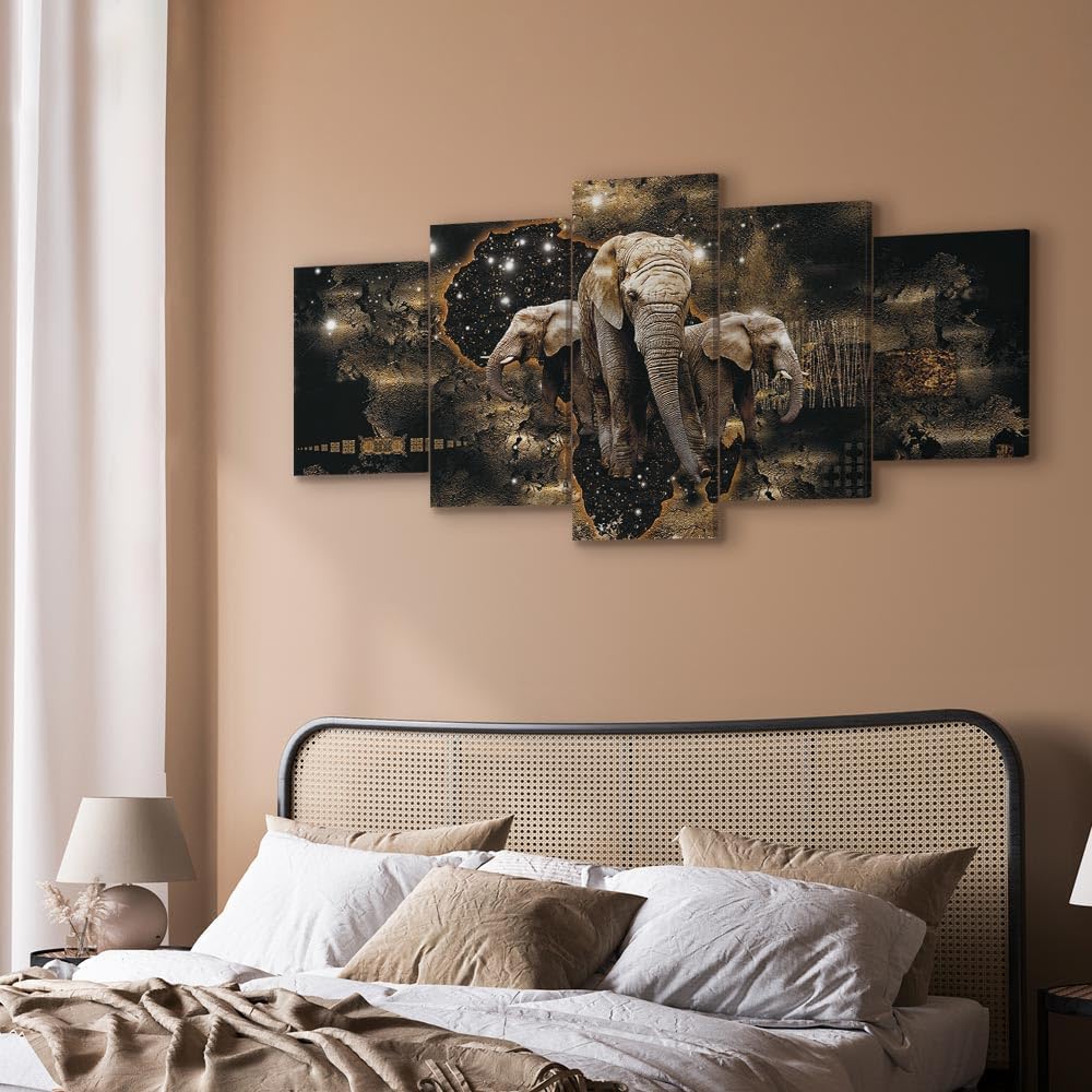murando - Bilder Tiere 150x75 cm Vlies Leinwandbild 5 tlg Kunstdruck modern Wandbilder XXL Wanddekor