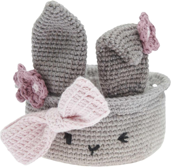 Ricorumi Häkel-Set "Oster-Körbchen grau", Grau