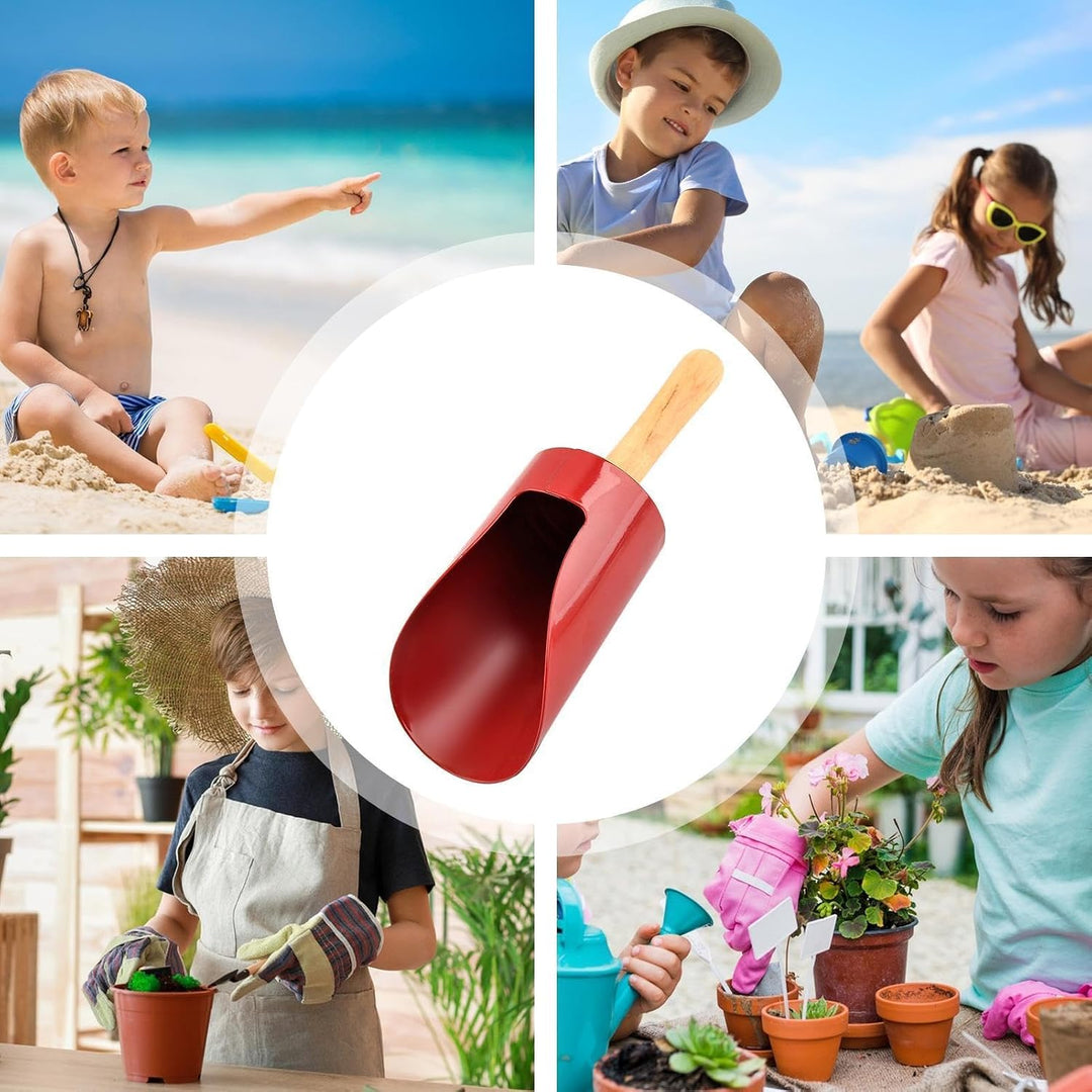 Generisch Kinder Garten Set Holzgriff mit Rechen Strandspielzeug | Garten Werkzeug Set Mit Schaufel