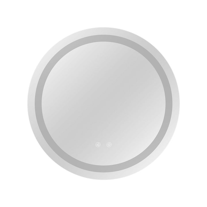 Badezimmerspiegel mit Beleuchtung 50cm | Touch-Dimmer, 3 Farben | Anti-Beschlag | IP44 Wandmontage |