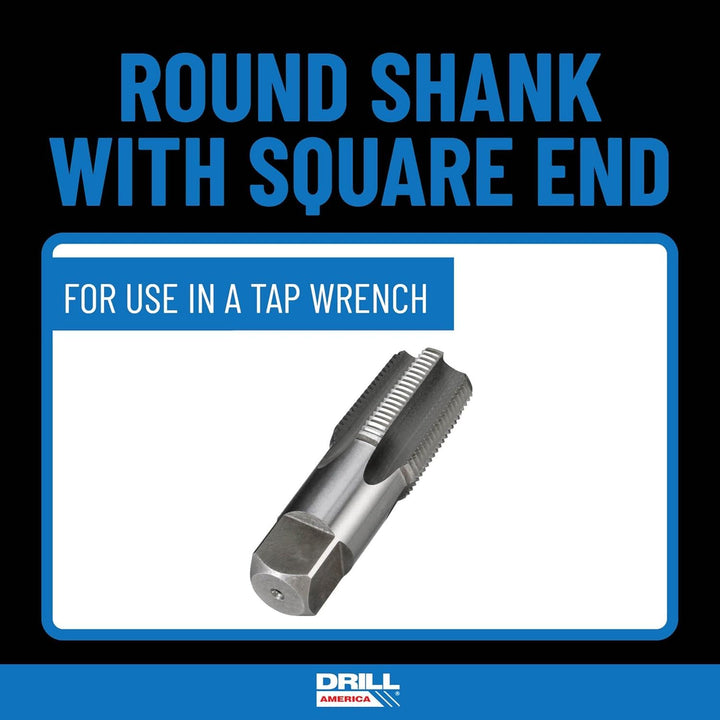 Drill America POU Serie NPT-Gewindebohrer und Bohrer-Set, 2,5 cm (1 Zoll) NPT-Gewindebohrer aus Karb