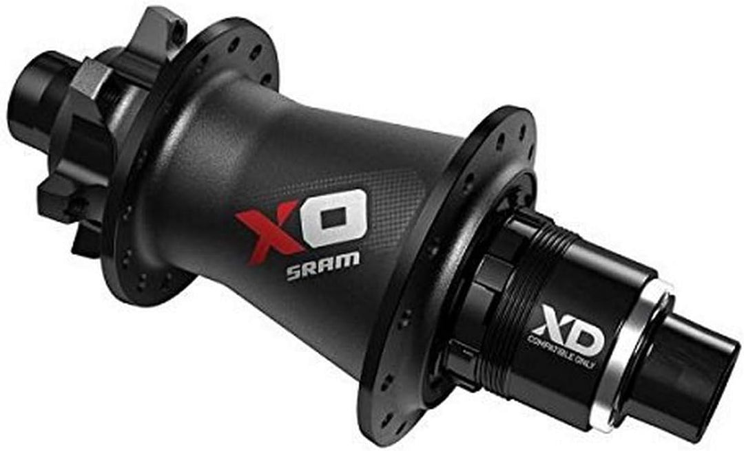 Sram MTB Wheels X0 32H 6-Bolt Disc Rear Hub with XD Driver Body 1.2 cm schwarz/Rot, 1.2 cm schwarz/R