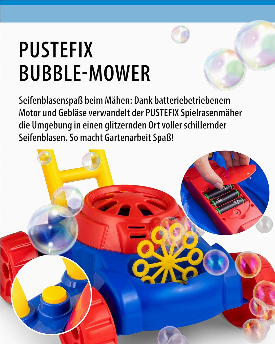 PUSTEFIX Bubble-Mower Rasenmäher