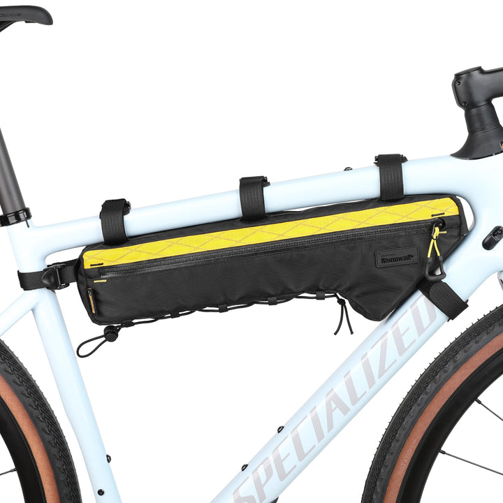 Rhinowalk Fahrrad-Dreieckstasche 2,4L – wasserdichte Rahmentasche mit YKK-Reissverschluss, Pumpenhal