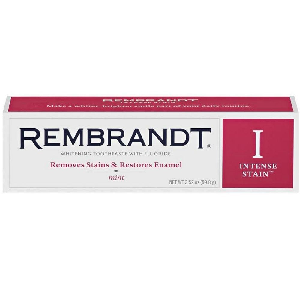 Rembrandt Toothpaste, Intense Stain, Mint Flavor - gegen Zahnverfärbungen 300 g (1er Pack), 300 g (1