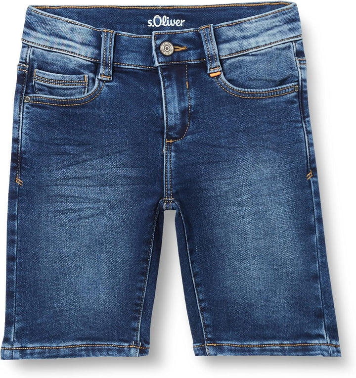 s.Oliver Jungen Jeans Bermuda, Brad Slim Fit 92 Blau, 92 Blau