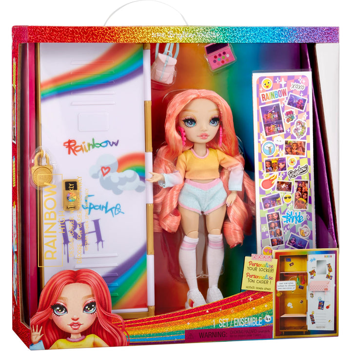Rainbow High Design & Style Schliessfach Spielset – Mit Regalen, Kleiderbügeln, Accessoires und Aufk