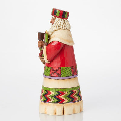 Enesco Jim Shore Heartwood Creek afrikanischer Weihnachtsmann-Stein, Kunstharz, 18 cm, Afrikanischer