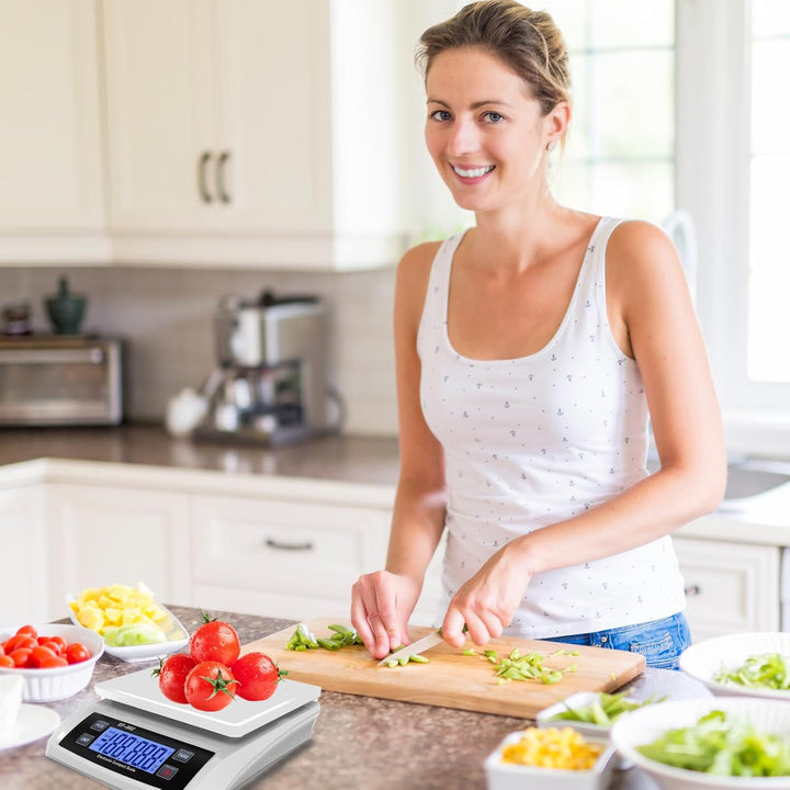 Waage küchenwaage gross Edelstahl Digitalwaage 30 kg Food Scale mit LCD Display Obstwaage Digitale K