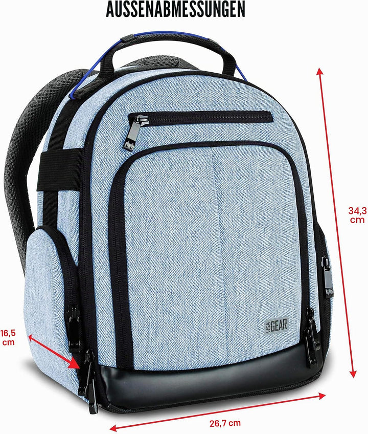 USA Gear DSLR Kamerarucksack, Kameratasche, Kamera Fotorucksack für Spiegelreflexkamera mit Kundenge