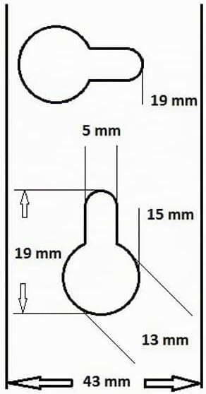 ADB Lochwand Lochwände Werkstattwand Metall Werkstatt Werkzeugwand 493-1975 mm Zubehör, Länge:493 mm