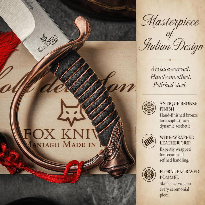 FOX - Champagner Säbel für Sommelier - Bronze