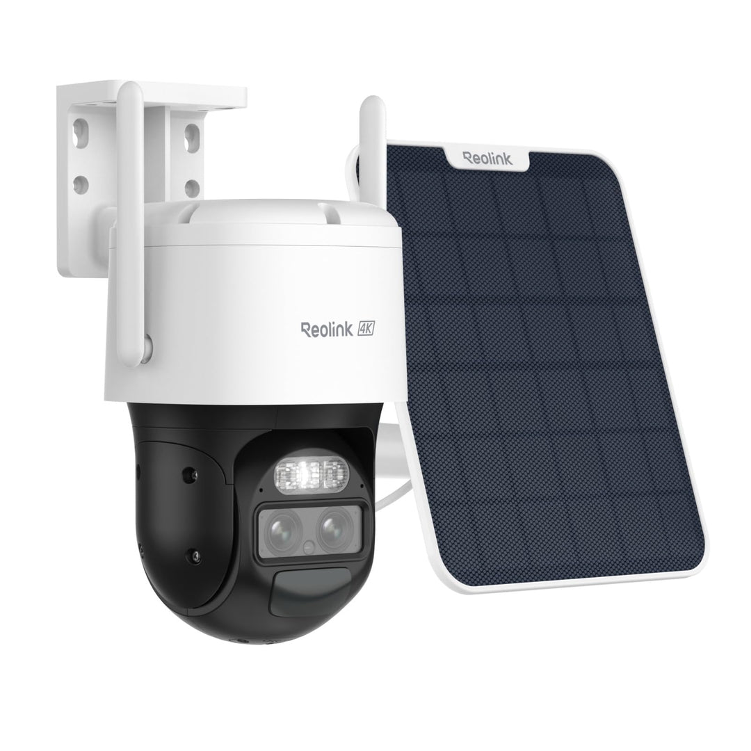 Reolink 4K PTZ Überwachungskamera Aussen Akku mit Auto-Tracking & Auto-Zoom, Dual Lens, 8MP Solar WL