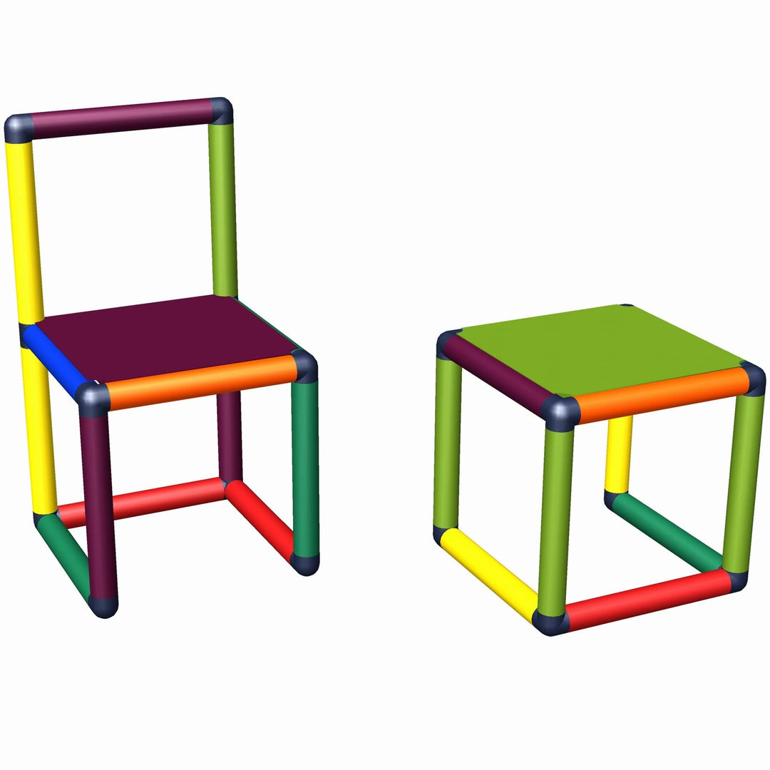 move and stic Stuhlset Felix mit Stuhl und Hocker
