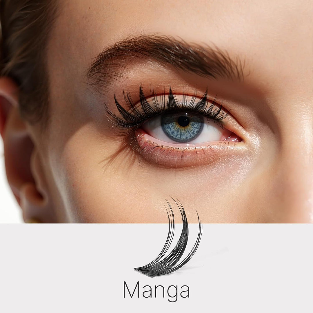 VEYESBEAUTY Wimpern Extensions 5-Sekunden-Wimperncluster Cluster Lashes Fake Lashes Wimpernverlänger