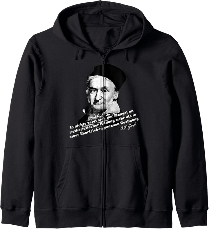 Carl Gauss Deutscher Mathematiker Physiker Mathe Geschenk Kapuzenjacke