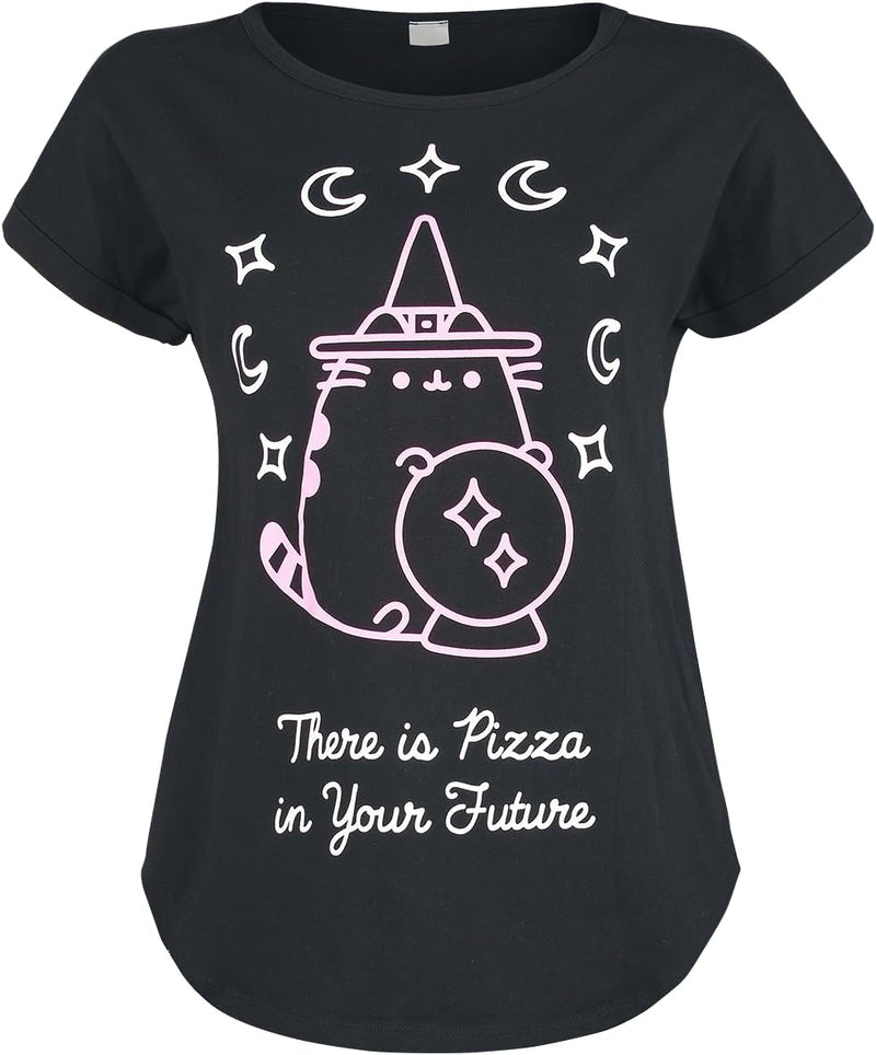 Pusheen Frauen Schlafanzug schwarz Fan-Merch, Katzen, S