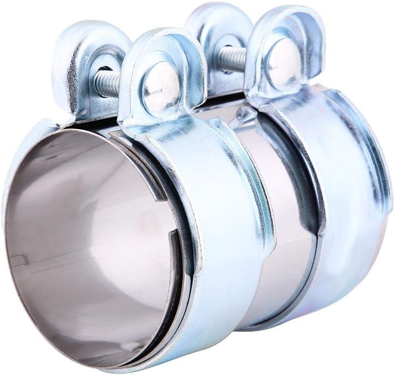 Qiilu Auspuff Schelle Auspuff Schlauchschellen Befestigungsschelle 2.5 Zoll mit Schrauben