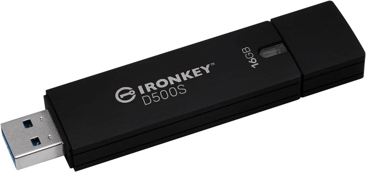 Kingston IronKey D500S Hardwareverschlüsselter USB-Stick 16GB FIPS 140-3 Lvl 3 (ausstehend) AES-256
