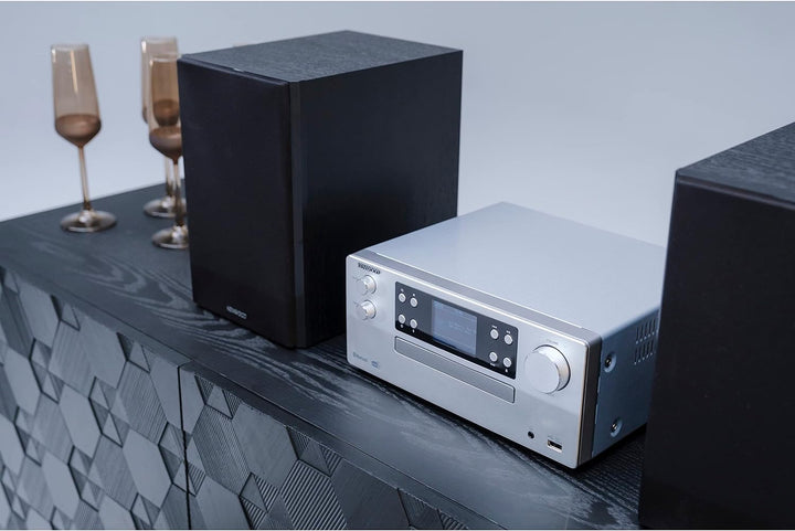 KENWOOD M-925DAB-S - Micro HiFi-System mit DAB+, CD, USB, Bluetooth, 2 x 50 Watt RMS und TFT-Display