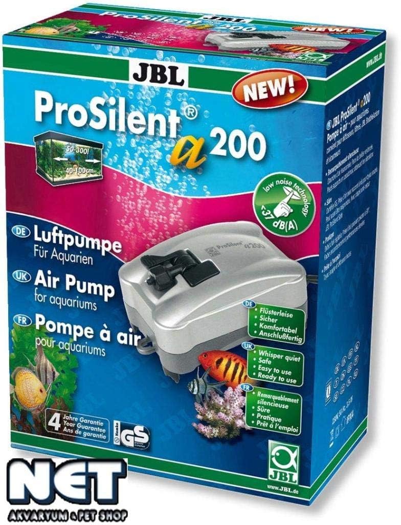 JBL ProSilent a200, 6054200, Luftpumpe für Süss- und Meerwasseraquarien von 50 - 300 L, 1 Stück (1er