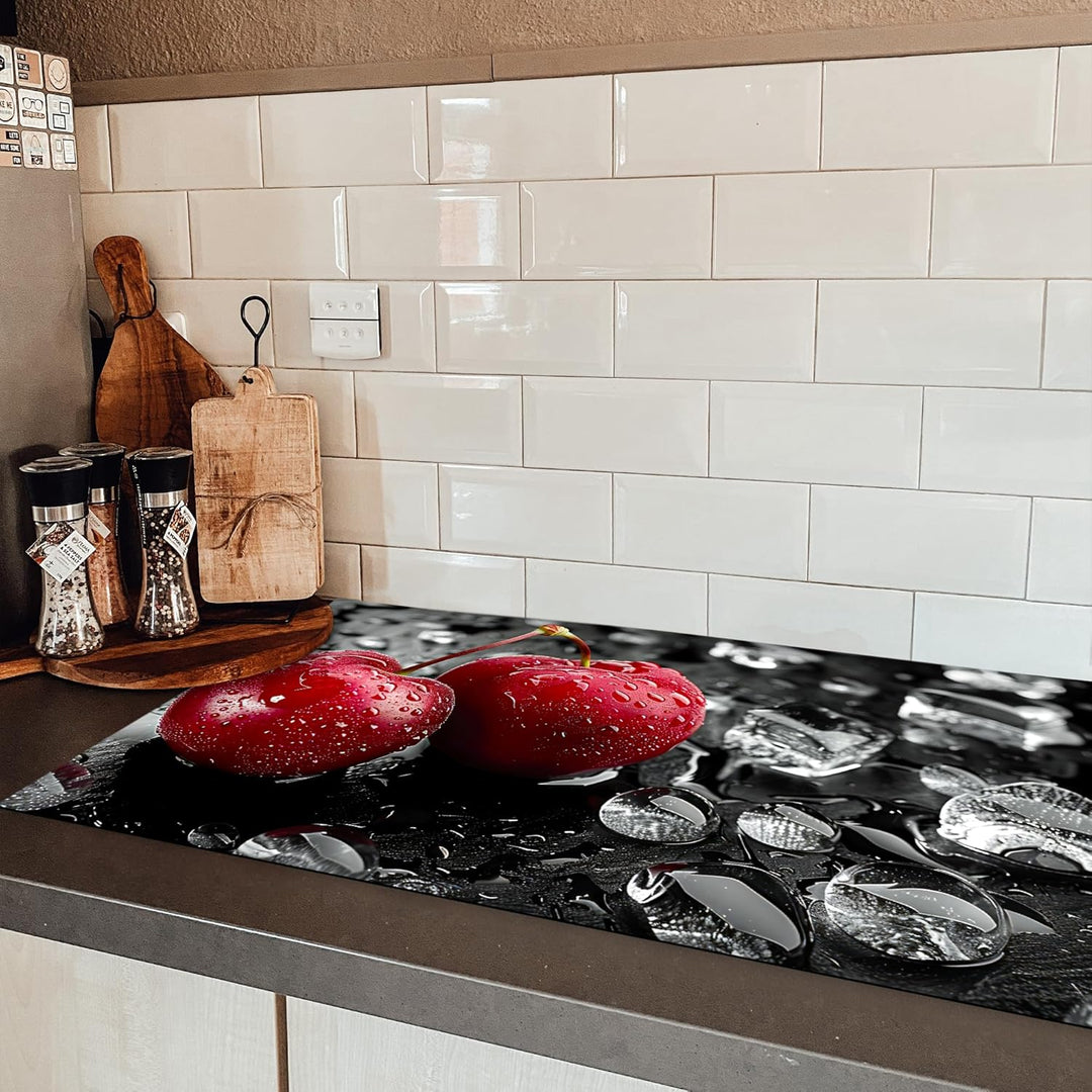 Herdabdeckplatte 90x52 cm Einteilig Herdabdeckung Abdeckplatte für Ceranfeld Abdeckung Induktionskoc