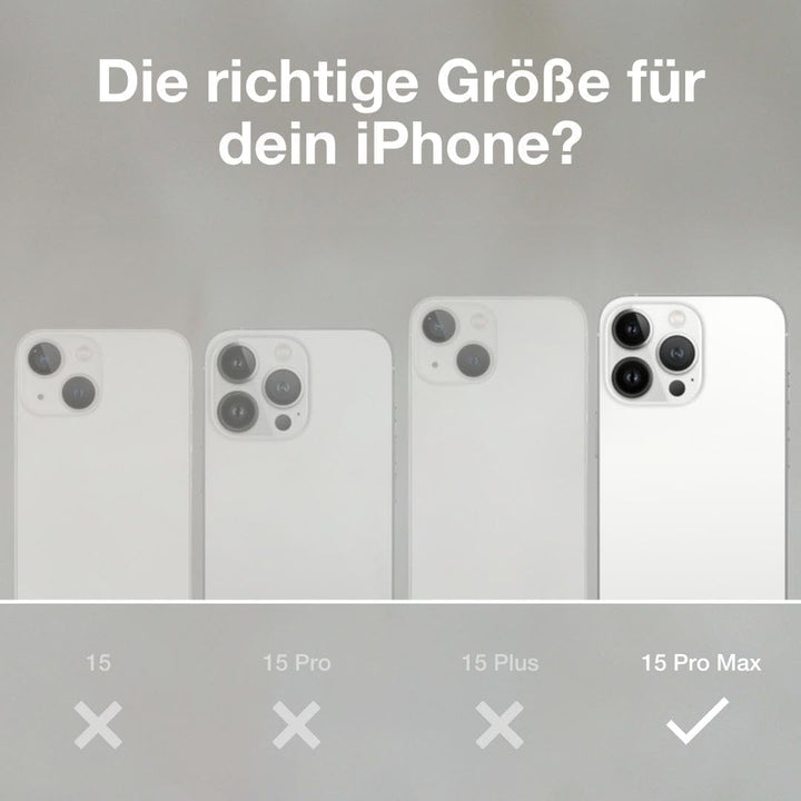 Woodcessories - Magnetisches Bio Clear Case transparent für iPhone 15 Pro Max kompatibel mit MagSafe