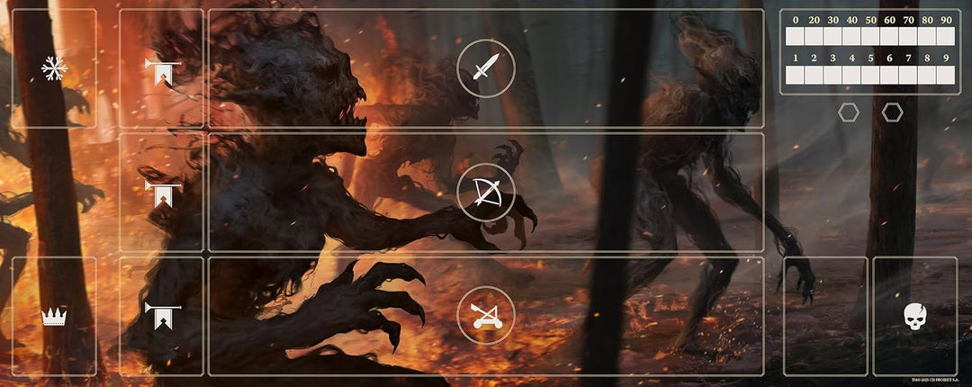 Gwent Neoprene Mat – Monsters, Masse: 290 x 730mm