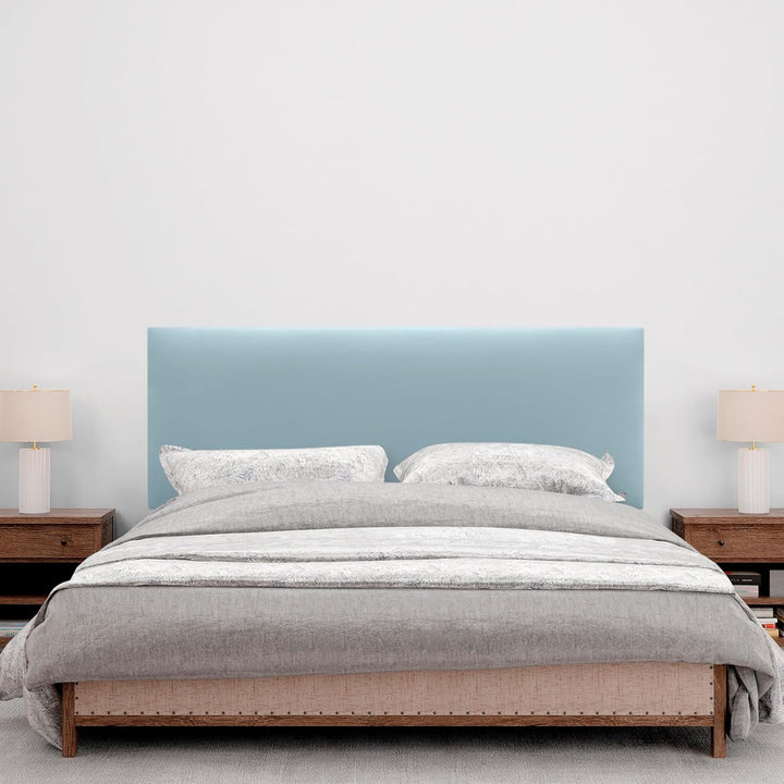 DHOME Kopfteil aus Kunstleder oder Stoff AQUALINE Glattes gepolstertes Kopfteil Luxusbett Kopfteil (