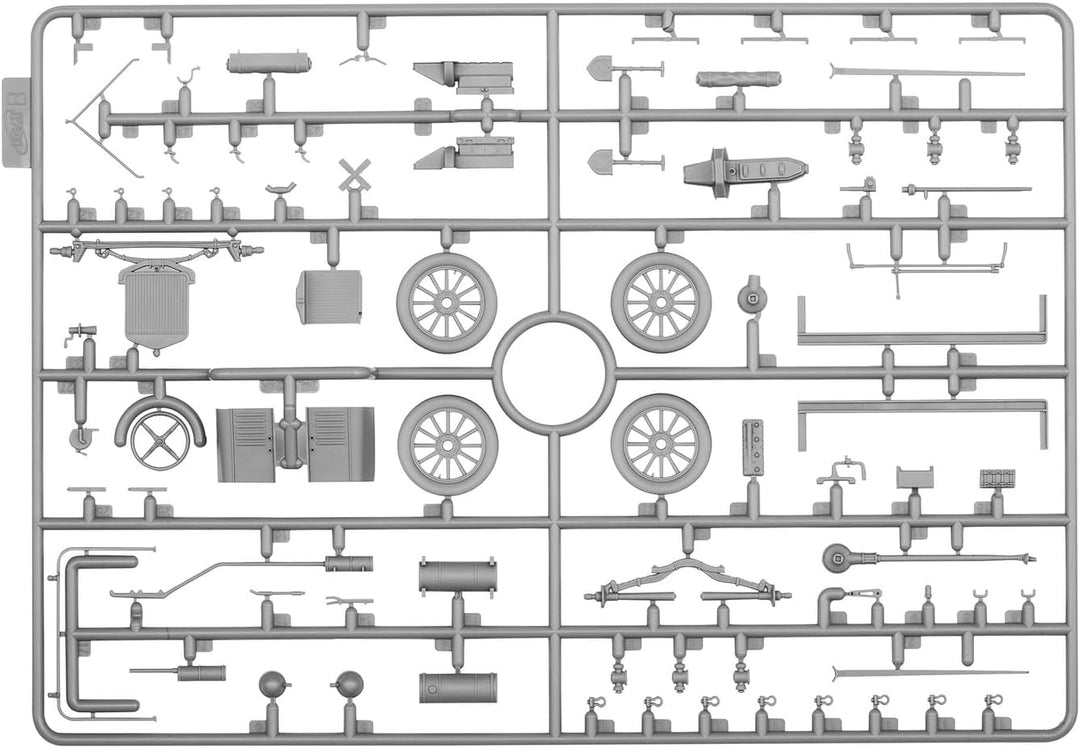 ICM ICM35661 - 1:35-Modell T 1917 Krankenwagen, WWI Amerikanisches Auto, Mittel