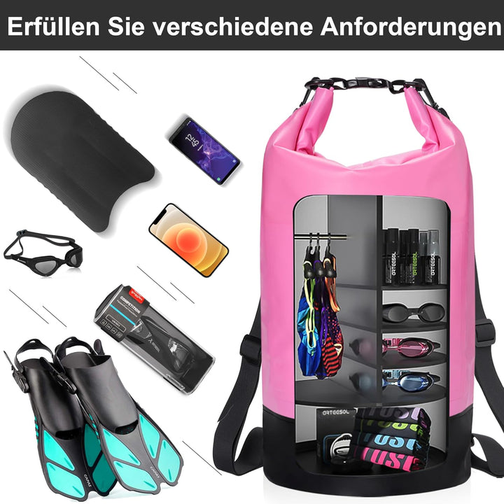 Dry Bag - 5L 10L 20L 30L Waterproof trockener Beutel/Sack wasserdichte Tasche mit Langem justierbare