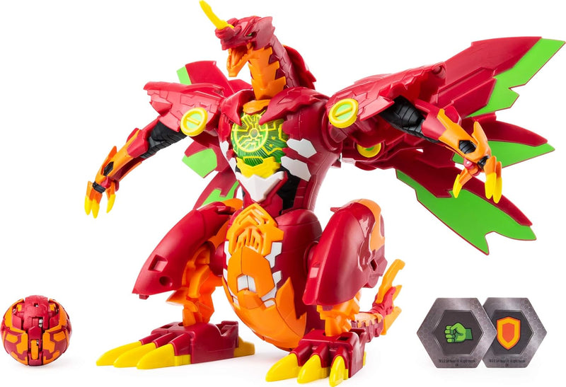 Bakugan Dragonoid Maximus, 20cm grosse verwandelbare Sammelfigur mit Effekten, enthält exklusiven Ti