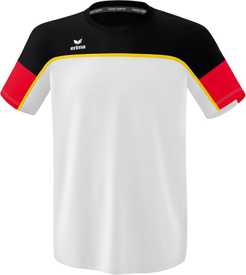 Erima Herren "CHANGE by erima" funktionelles T-Shirt L Weiss/Schwarz/Rot, L Weiss/Schwarz/Rot