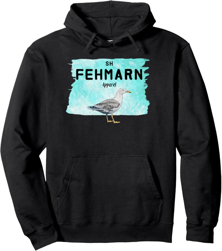 Fehmarn Design - Möwe lustig - Ostsee Geschenk Motiv Pullover Hoodie