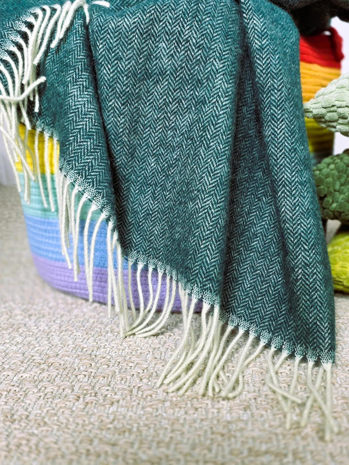 Wolldecke 100% Schurwolle Wohndecke in versch. Farben 140 x 200 cm Tagesdecke Schurwolldecke Woll-Pl