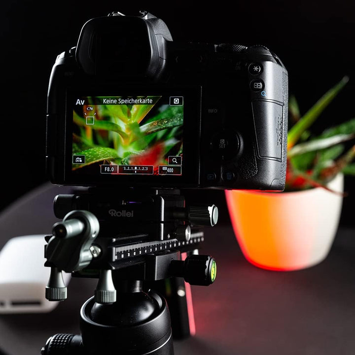 Rollei Makroschlitten, Stabiler Foto/Video Makro-Einstellschlitten für DSLR und System Foto-Kameras.