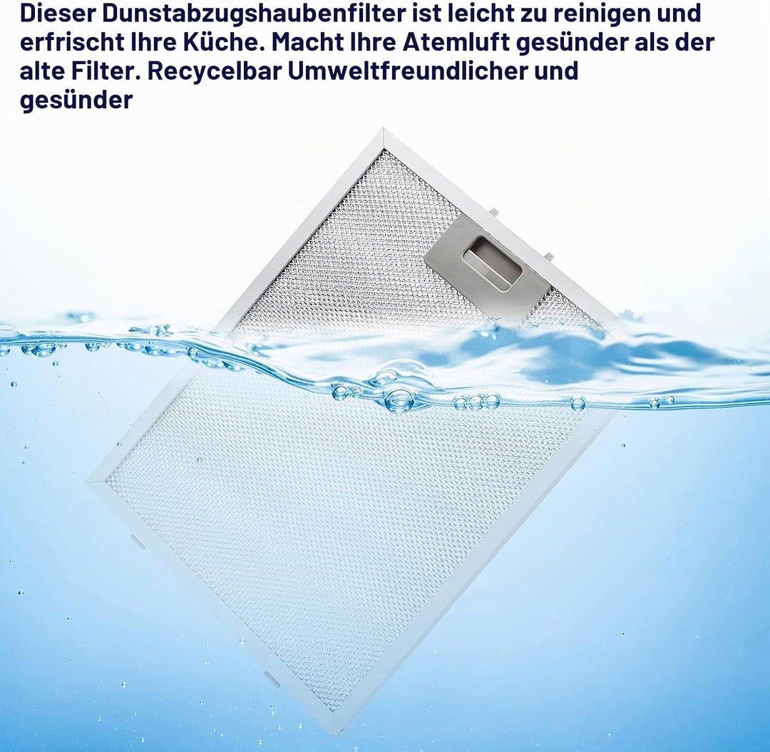 Antoble Aluminium-Fettfilter Austauschfilter Dunstabzugshauben für Küchenabzugshauben 320 x 260mm(2