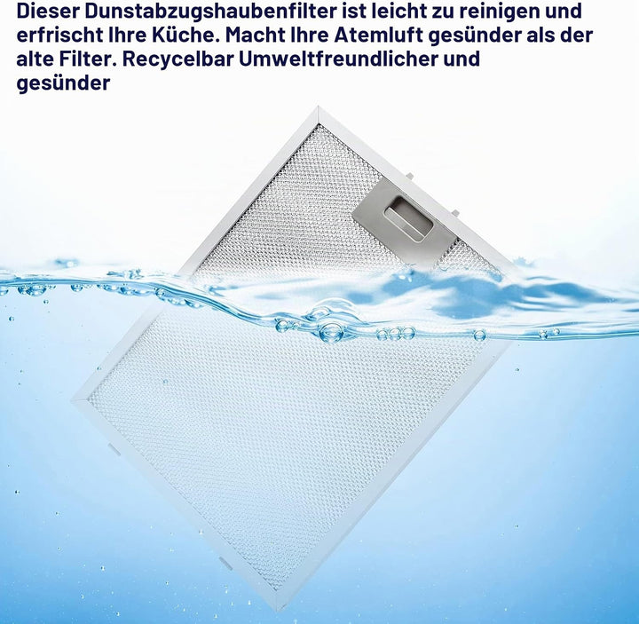 Antoble Aluminium-Fettfilter Austauschfilter Dunstabzugshauben für Küchenabzugshauben 320 x 260mm(2