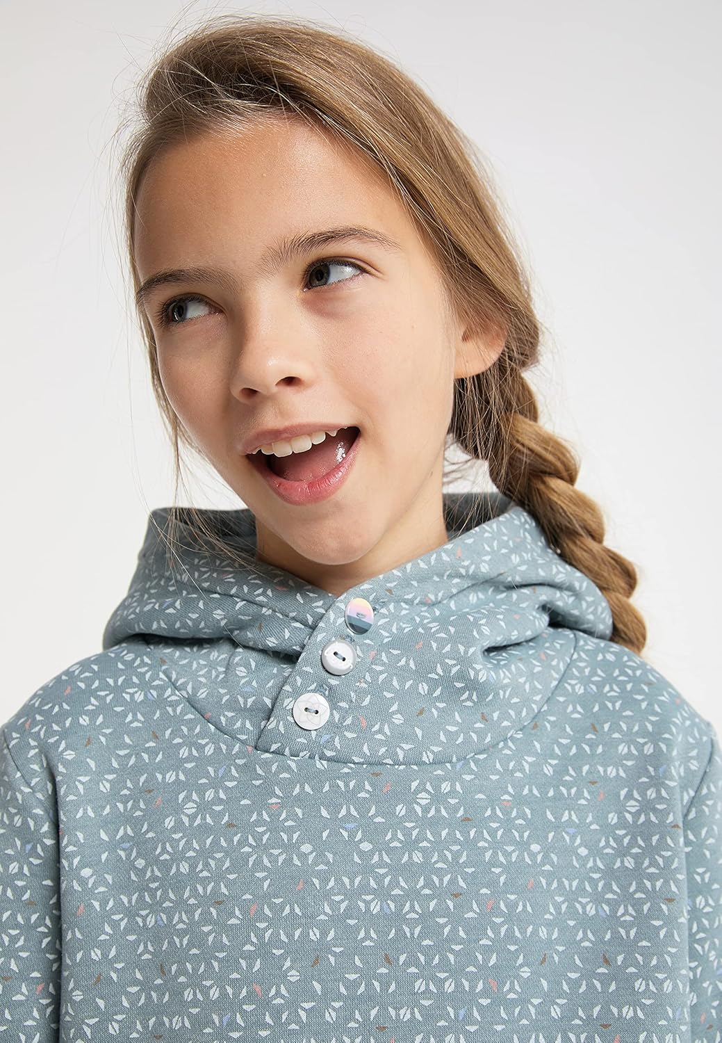 Ragwear Dorka Mädchen Sweatshirt mit Kapuze Kapuzenpullover Pullover Sweater 140 Dusty Green, 140 Du