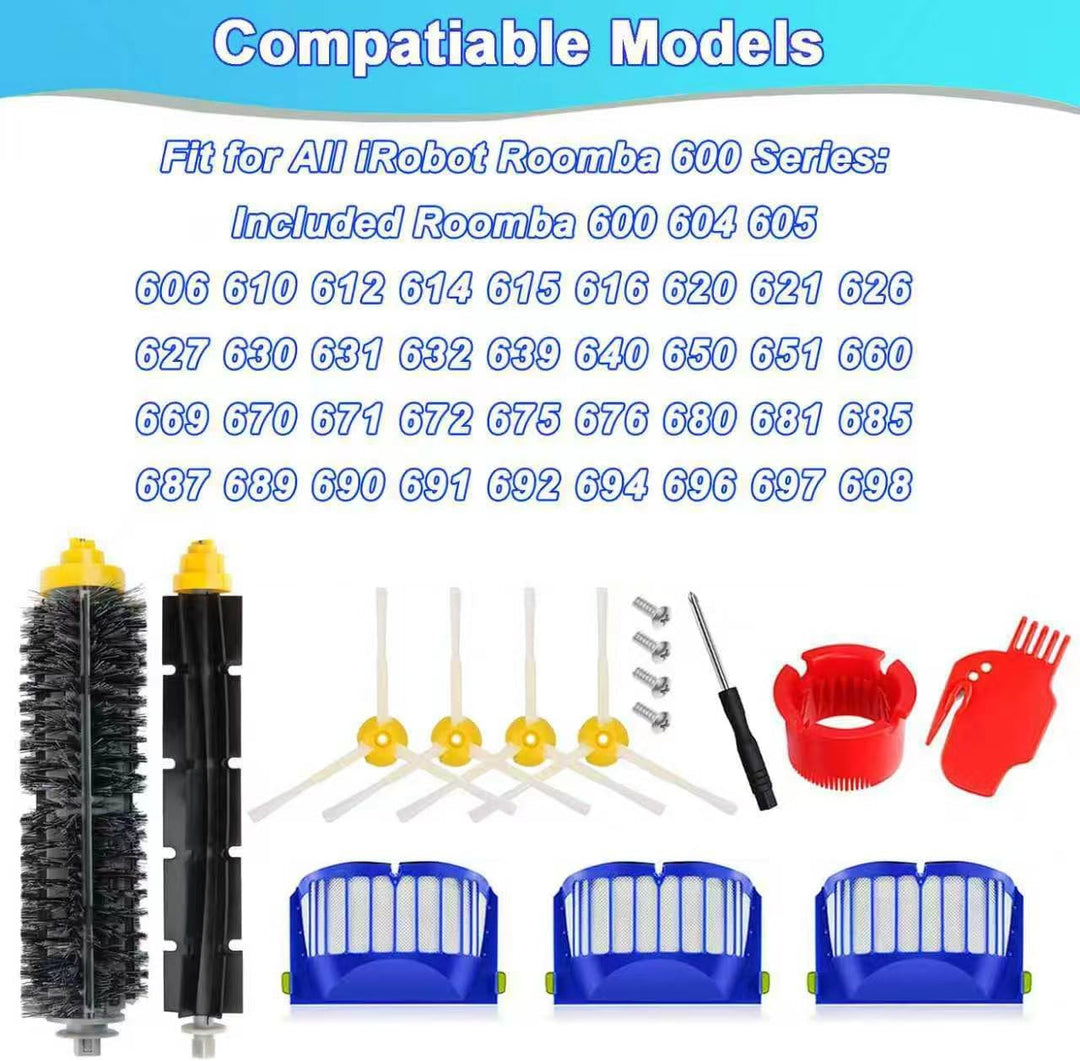 Ersatzteile für iRobot Roomba 600 Serie 604 605 606 610 612 614 615 616 620 621 626 627 630 631 632