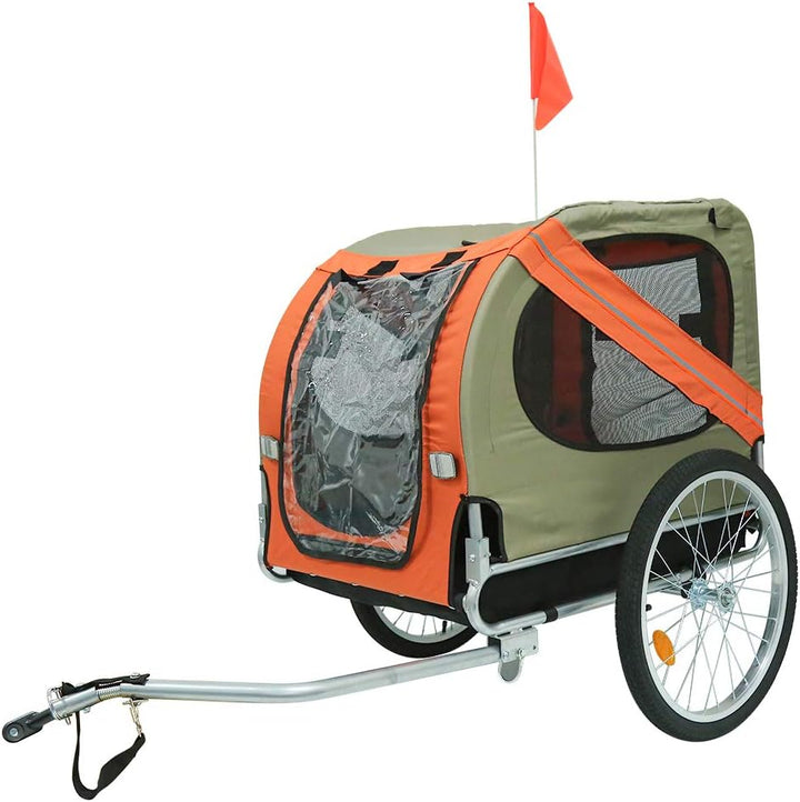 Fahrradanhänger für Hunde, Hundeanhänger, Fahrrad Anhänger für Hunde, Hundefahrradanhänger mit Refle