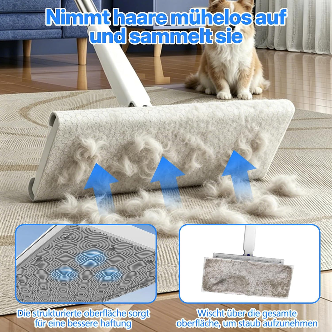 Wischmopp mit Druck-Klemm-System, Kontaktlos
