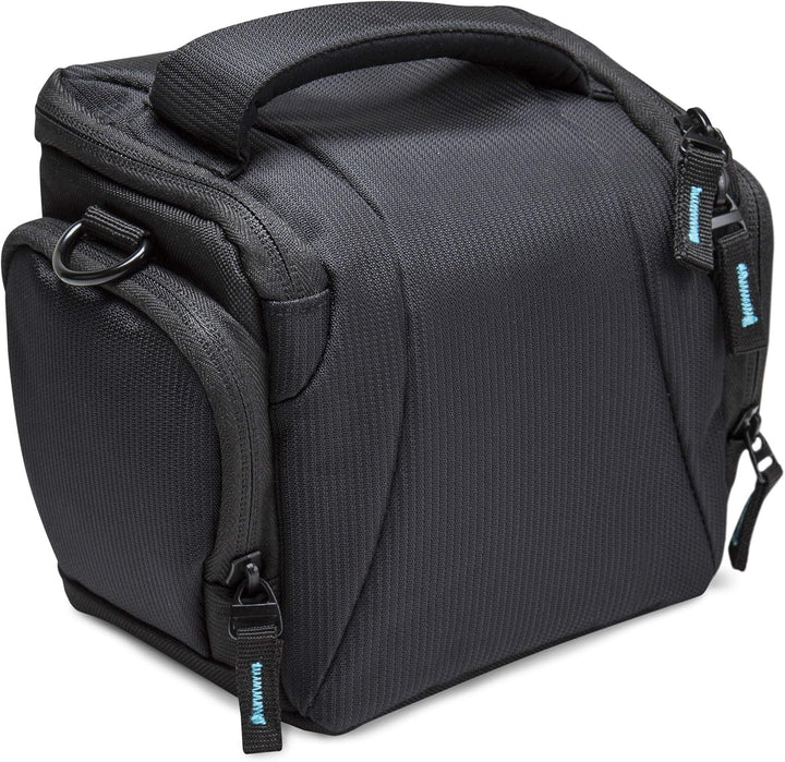 Bodyguard DSLM Foto/Kamera Tasche System L mit Zubehörfächern und Tragegurt - schwarz - passend für
