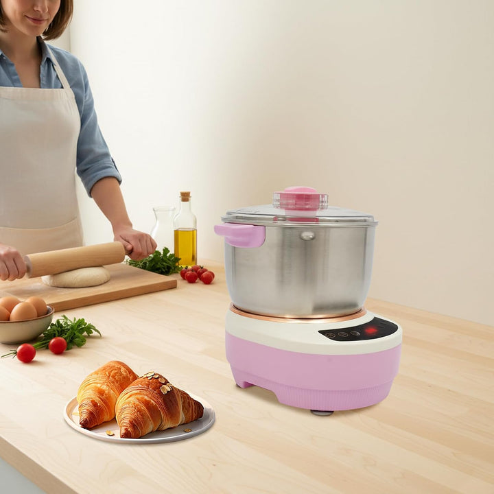 Teigmaschine, 7L Teigknetmaschine mit Knet- und Fermentationsfunktion (Rosa), Rosa
