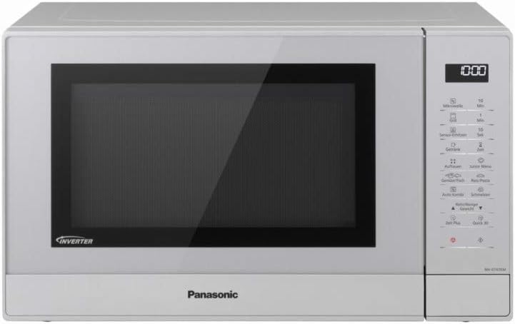 Panasonic NN-GT47KMGPG Kombi Mikrowelle (1000 Watt, mit Grill, Inverter Mikrowelle, 31 Liter) silber